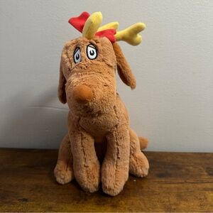 Aurora Dr. Seuss Max The Dog Plush 12" Brown Stuffed Animal Grinch Christmas